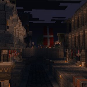 Vivien at night